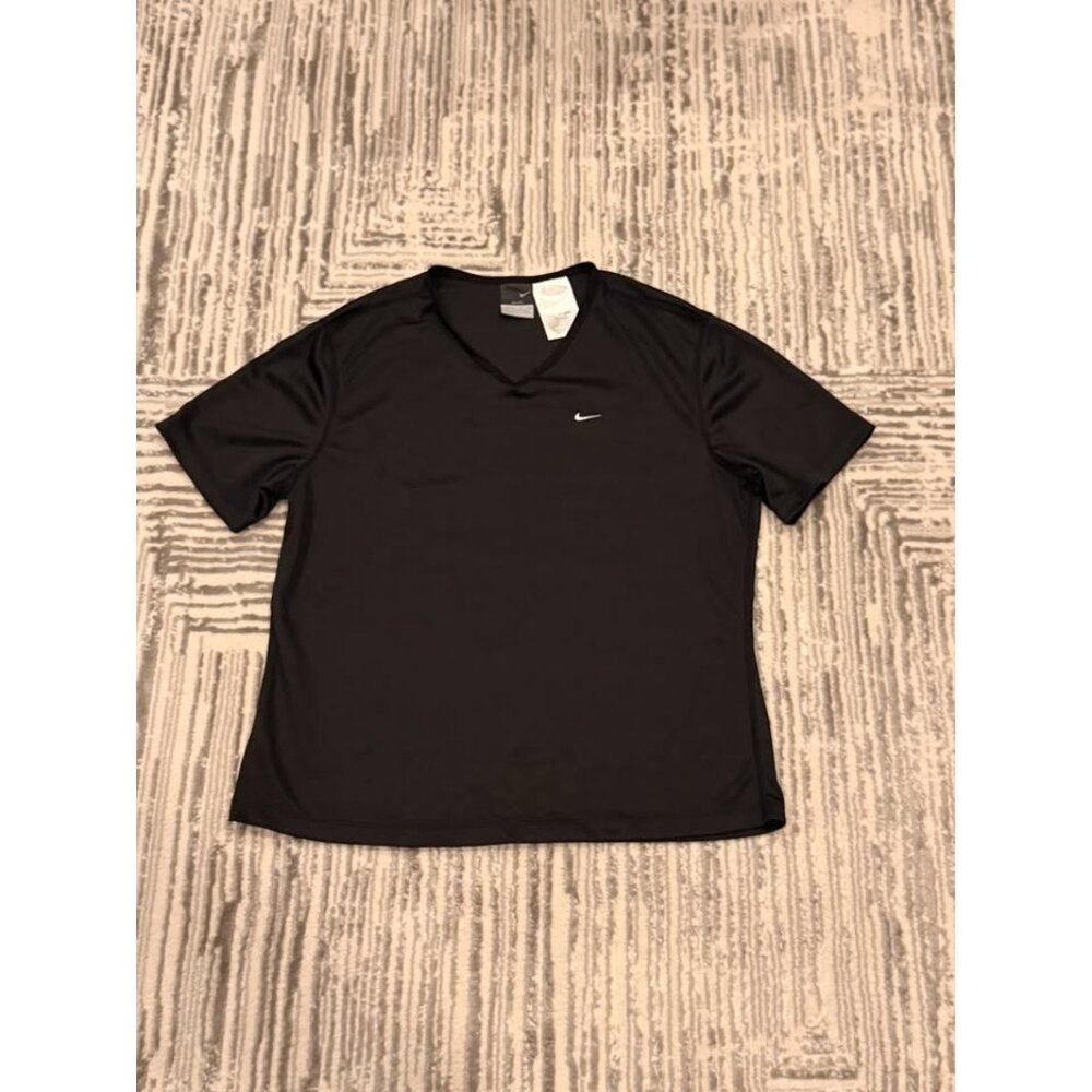 Nike women's medium black V-neck Dri-Fit t-shirt